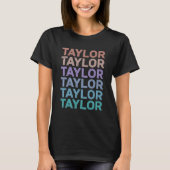 Meisje Retro TAYLOR Voornaam Swift T-shirt (Voorkant)