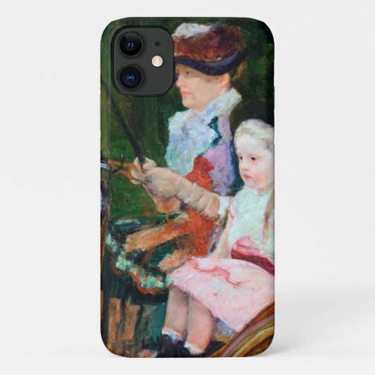 Meisje Riding a Carriage, Mary Cassatt Case-Mate iPhone Case (Achterkant)