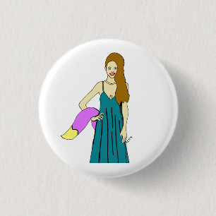 meisje ronde button 3,2 cm