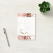  Meisje Roos Goud Leopard Bokeh Post-it® Notes (Kantoor)