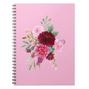  Meisje Roze Bloemen Notitieboek