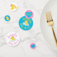 Meisje Rubber Duck Gepersonaliseerd Baby shower Co