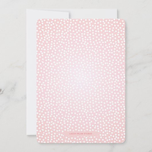 Meisje Safari Roze Gouden Verjaardag Uitnodiging (Achterkant)