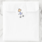 Meisje Schaatsen Stickers Sticker (Tas)