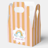 Meisje Schattigee Paarse Waterverf Rainbow Baby Ve Bedankdoosjes (Geopend)