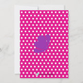 Meisje schoolbord vlinder Baby shower uitnodiging (Achterkant)