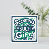 Meisje Scouting met jou is zo'n cadeau platte kar Programma (Staand voorkant)