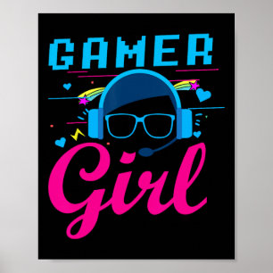 Meisje Shirt Video Game Gifts Voor Vrouwen Gaming Poster