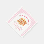 Meisje Short Stack Pannenkoeken Ontbijt Verjaardag Servet (Hoek)