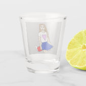 meisje shot glas (Achterkant)
