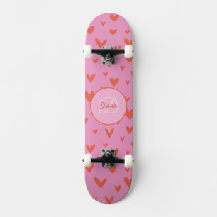 Meisje Skateboard Monogram en Naam