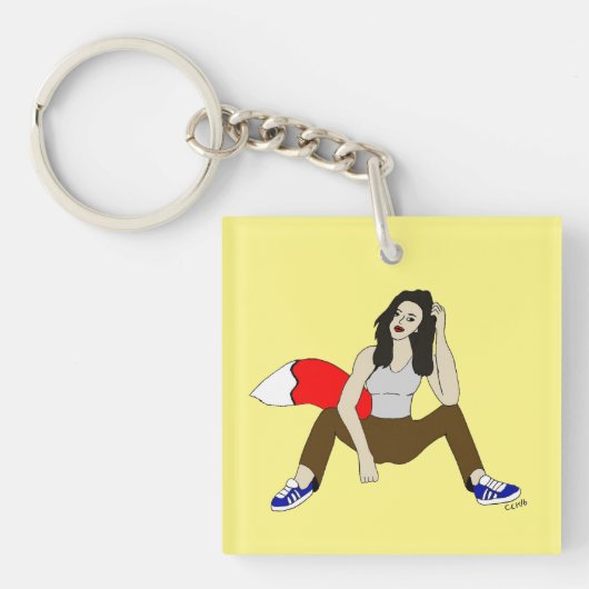 meisje sleutelhanger (voorkant)