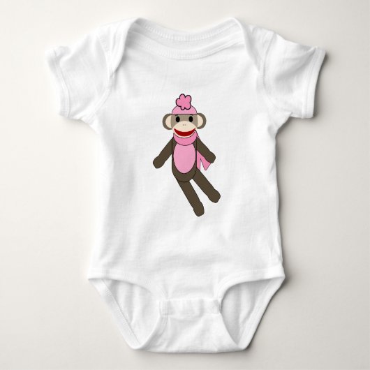 meisje sock aap romper (Voorkant)