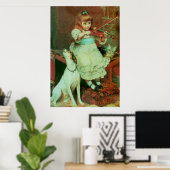 Meisje speelt een viool poster (Thuiskantoor)