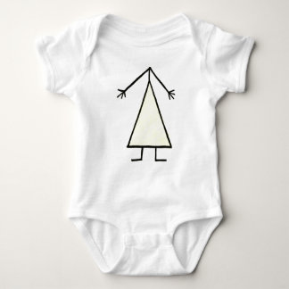 Meisje Stick Figuur - Gele jurk