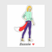 meisje sticker (Vel)