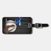 meisje stilletos , martini cocktailparty bagagelabel (Voorkant horizontaal)