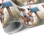 Meisje stuurt een brief cadeaupapier (Rol Hoek)