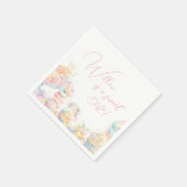 Meisje Sweet One Sweets Eerste Verjaardag Servet (Hoek)