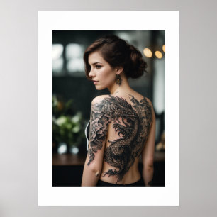 meisje tattoo poster