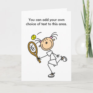 Meisje Tennisspeler Kaart