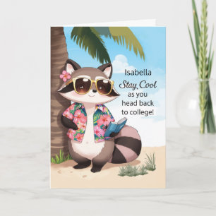 Meisje Terug naar College Blijf Cool Personaliseer Kaart