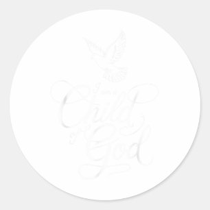 Meisje tiener Ik ben een kind van God Schattige Ch Ronde Sticker