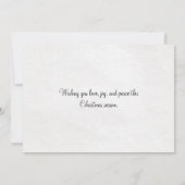 meisje uit de jaren 1910 dat Kerstmis met de kers Kaart (Achterkant)