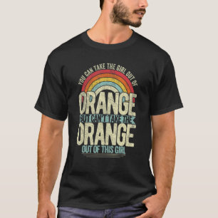 Meisje uit het Sinaasappel Californië Hometown Hom T-shirt