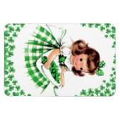  meisje uit Ierland St. Patrick's Day Magneet (Horizontaal)