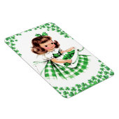  meisje uit Ierland St. Patrick's Day Magneet (Rechterzijde)