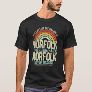 Meisje uit Norfolk Virginia Thuisstad Thuis Norfol T-shirt