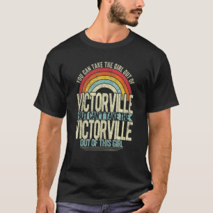 Meisje uit Victorville California Hometown Home V T-shirt
