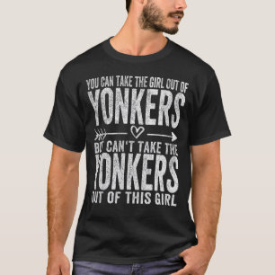 Meisje uit Yonkers New York Hometown Home Yonkers T-shirt
