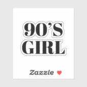 Meisje van 90 sticker (Vel)