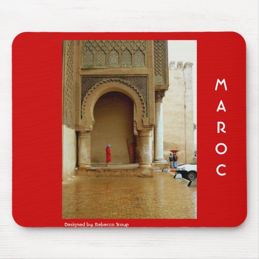 Meisje van de rode coat muismat (Voorkant)