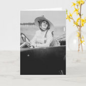 MEISJE VAN DE TWEEDE DAG IN DE AUTO ADVENTURE BIG KAART (Gele Bloem)