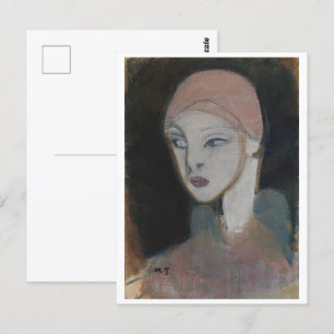 Meisje van het eiland Schjerfbeck Briefkaart