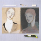 Meisje van het eiland Schjerfbeck Tissuepapier (Craft)
