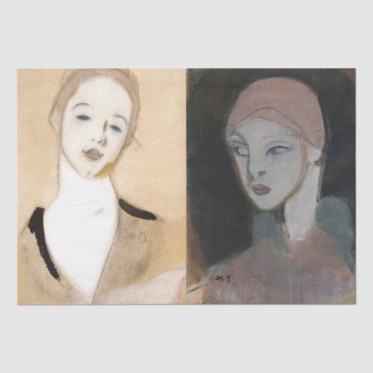 Meisje van het eiland Schjerfbeck Tissuepapier (Voorkant)