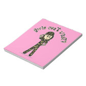 Meisje van het Lichte Vrouw Leger Notitieblok (Gedraaid)