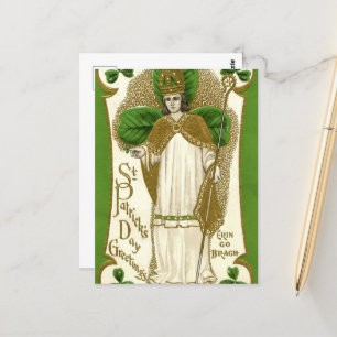  meisje van Saint Patrick's Day Briefkaart