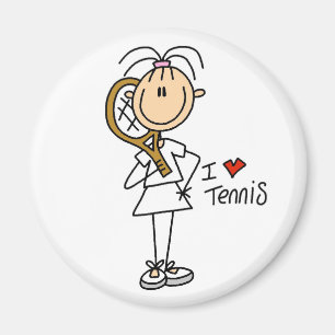 Meisje van Tennis Magnet Magneet