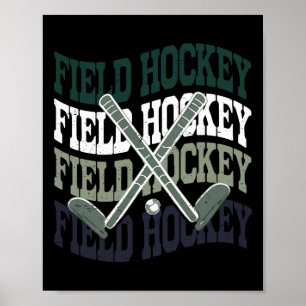 Meisje veldhockeyshirt tiener jeugd schattige zus poster