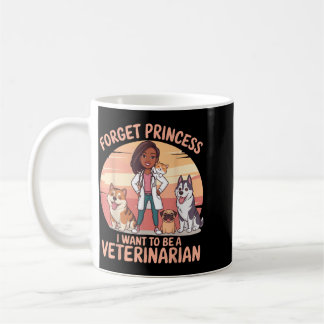 Meisje Vergeet Prinses Ik Wil Dierenarts Zijn Koffiemok