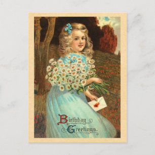 Meisje Verjaardag Briefkaart