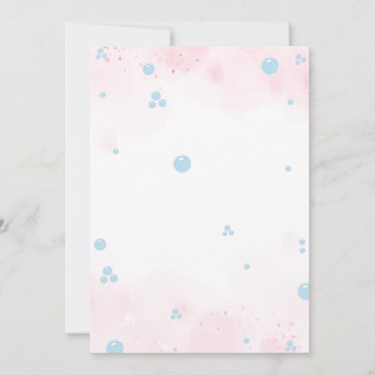 Meisje Verjaardag Spa en Make-up Kaart (Achterkant)