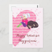 Meisje verliefd briefkaart (Voorkant / Achterkant)