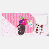 Meisje verliefd Case-Mate iPhone case (Achterkant (horizontaal))