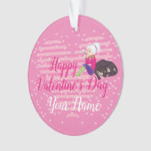 Meisje verliefd ornament (voorkant)